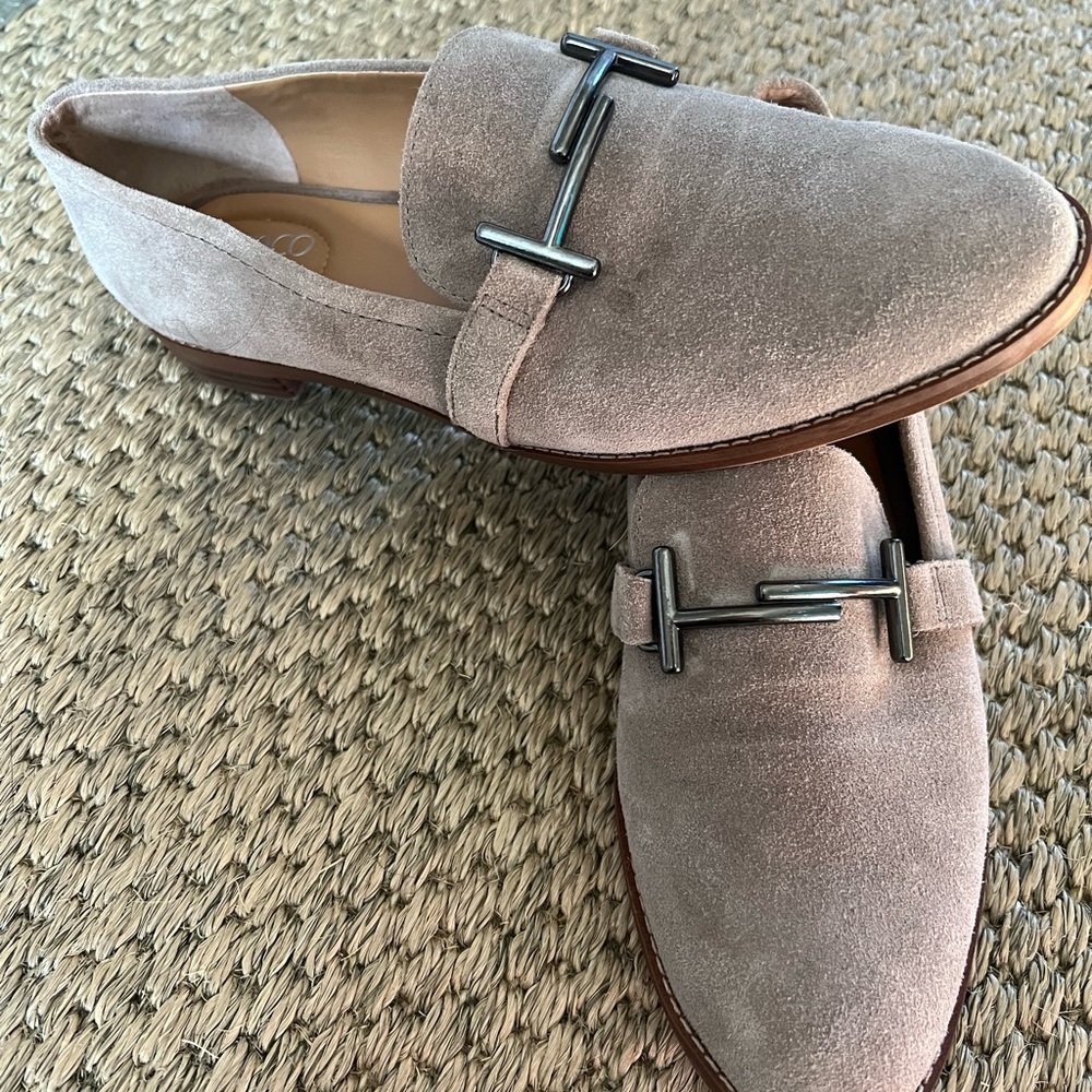 Franco Sarto suede womens loafers
